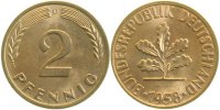 d 1.2 2 Pf 38158D~1.2 2 Pfennig 1958D bfr J 381