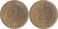 d 1.0 2 Pf 38160G~1.0 2 Pfennig 1960G stgl J 381