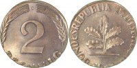 d 1 2 Pf F38168G1.1 2 Pfennig 68G auf 1 Pfennig Rohling 2,03 Gr.!!! J 381