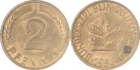 d 1.0 2 Pf 38158D~1.0 2 Pfennig 1958D stgl J 381