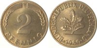 d 2 Pf 38160F~1.0a 2 Pfennig 1960F stgl Erstabschlag (EA)! !! J 381