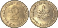 d 1.2 2 Pf 38161F~1.2 2 Pfennig 1961F bfr J 381