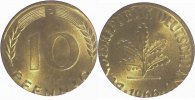 d F38366D1.0 10 Pfennig 66D auf 5 Pfennig Rohl/prfr. J 383