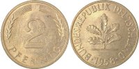 d 1.1 2 Pf 38158J~1.1 2 Pfennig 1958J bfr/stgl J 381