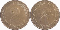  0 2 Pf   S38186D2.0 2 Pfennig  1986D ca. S165 vz J 381 23,00 EUR Differenzbesteuert nach §25a UstG zzgl. Versand