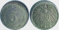 d 5 5 Pf P01298A2.5 5 Pfennig 1898A D10 ss/vz J 012