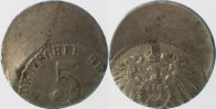  5 Pf   P297---2.5a 5 Pfennig  o.Mzz + o.Jz. D60 ss/vz J 297 38,50 EUR Differenzbesteuert nach §25a UstG zzgl. Versand