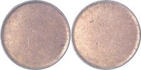 d 1 Pf ROH380 1 Pfennig  Rohling Bund gestaucht J 380