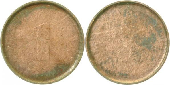 U380------ 1 Pfennig  fast unbeprägt J 380  