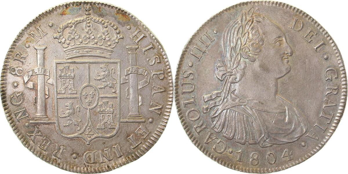 WELTM.-GUA-1804-GG   Guatamala 1804 NG M unc. mini Mintmark Top, kl. Rf.  