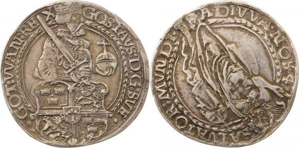 WELTM.-Schwe-1545-GG Schweden Daler Salvator   1545 ss, very fine David 8698  